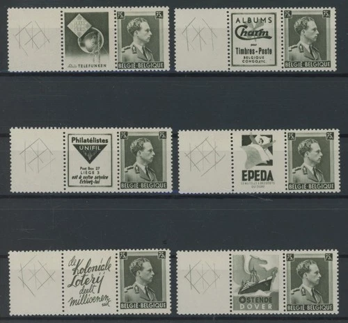 [G5164] Belgium 1938 Advertising RARE set VF MNH stamps val $2850 with certif