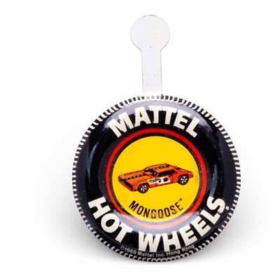 Hot Wheels - Mongoose - Tinplate Button - Vintage Redline - NM (2)