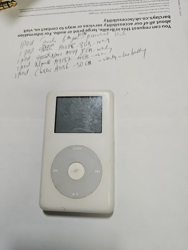 Apple iPod A1099 20gb 4th Gen White Classic. Spares and Repairs - NO POWER. - Picture 6 of 13