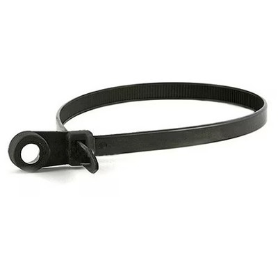 ELECTRIDUCT CT-ED-MT-06-50-100-BK Cable Tie, 6 in L, Black, Nylon 6/6, 50 lb