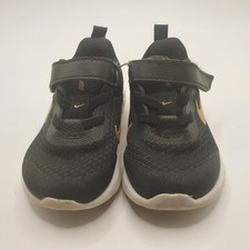 Nike Revolution Black/Gold Unisex Toddler Size 5C