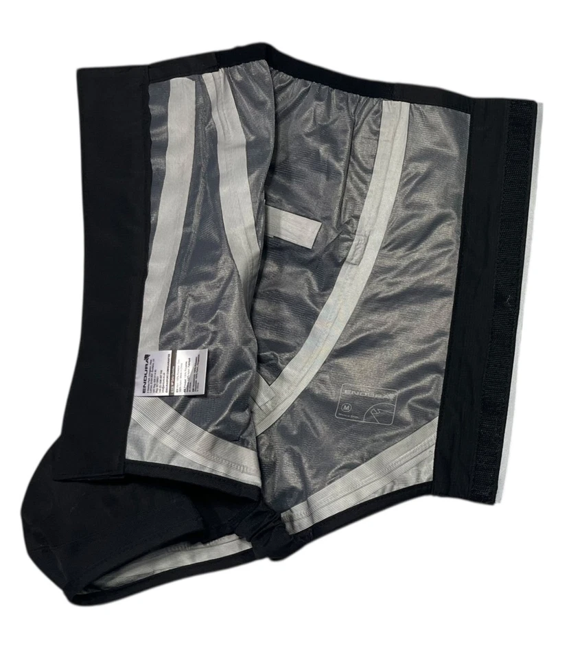 ENDURA Black/White WINDBREAKER CYCLING OVERSHOE Bike Riding Rain Shoe Cover Sz M - Image 4 of 4