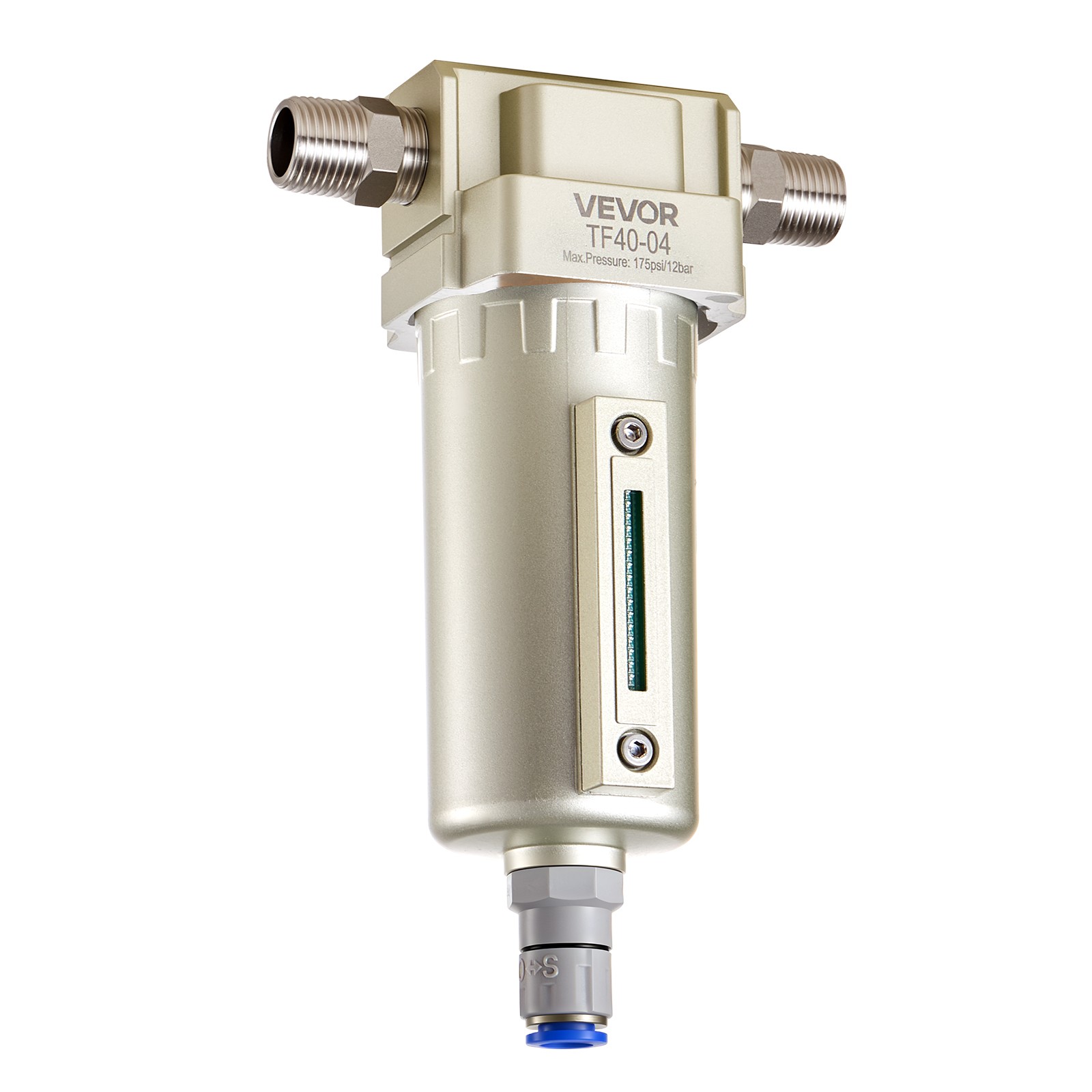 VEVOR Air Compressor Filter 1/2" NPT Air Dryer with 5μm Brass Filter Element