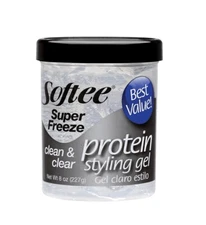 Softee Protein Super Freeze Hair Styling Gel 8 Ounce 8oz