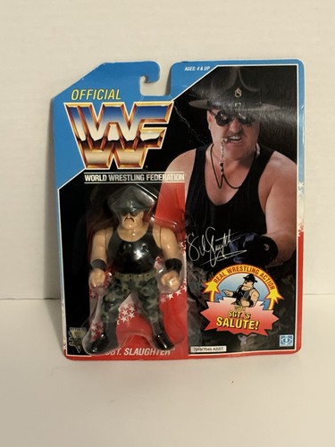 1991 WWF Hasbro Series 3 Sgt. Slaughter action fig...