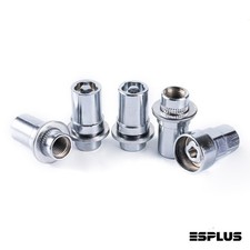 1 Set Infiniti Oe Style Chrome M14x1.5 Mag Seat Wheel Locks For 11-27 Qx80 Qx56