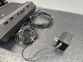 Atari 2600 CX-2600A Wood Grain 4 Switch Console with Cords ~ Good Condition