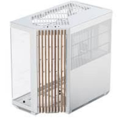 Aerocool APNX V1 premium White and Wood mid-tower ATX case -Supports up to 10 fa