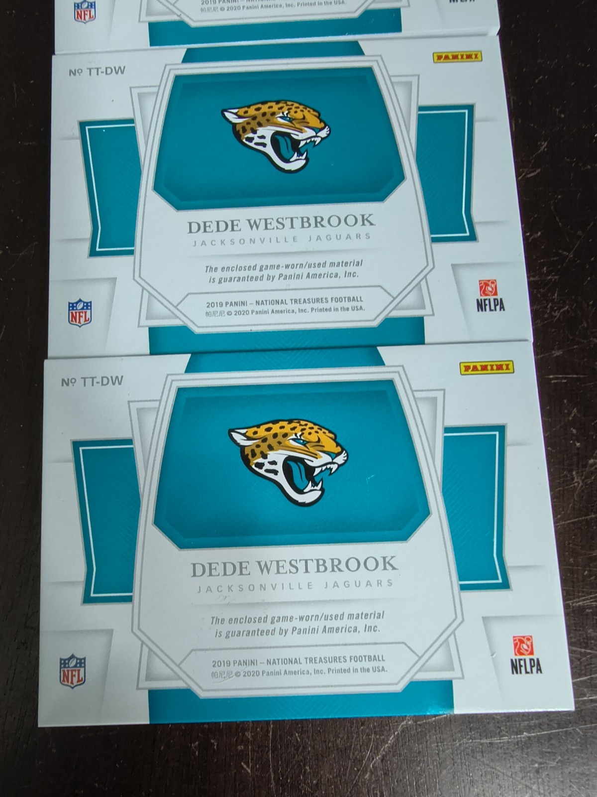 2019 Panini National Treasures Dede Westbrook NFL Logo #1/1 Lot Of 3 Jaguars view 7