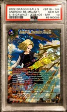 Dragon Ball Super Card PSA 10 Android 18, Measureless Strength Special Rare BT18