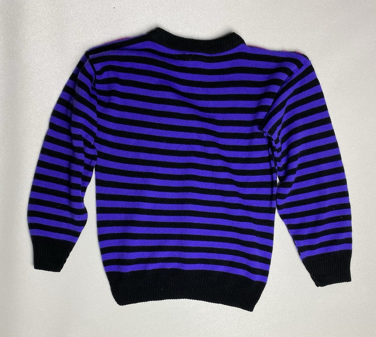 Vintage Jam Kels Sweater Womens Medium USA 80s 90s Neon Geometric Knit View 2