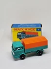 Vintage Lesney Matchbox Green Mercedes Canopy Truck With Box #1