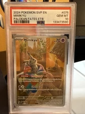 2024 POKEMON SVP EN-SV BLACK STAR PROMO #075 MIMIKYU PSA 10