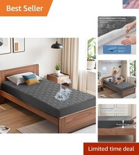 Waterproof Mattress Protector, Twin XL Size Mattress Pad with Deep Pocket 6"-...