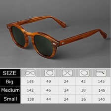 Round Acetate Sunglasses Polarized Unisex UV400 Retro Outdoor Style Wear
