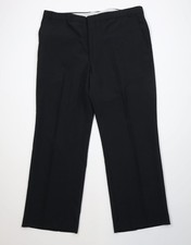 Vtg 90s Streetwear Mens 40x30 LWorsted Wool Blend Knit Wide Leg Chino Pants USA