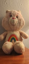 Vintage Care Bears 1983 CHEER BEAR Plush Pink Rainbow Kenner - Legible Tag