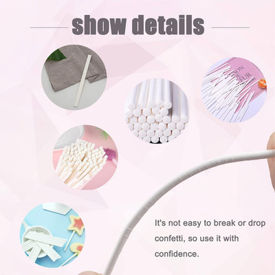 500 Pcs 4-Inch White Lollipop Sticks,Cake Pops Sticks,Paper Treat Sticks Sucker