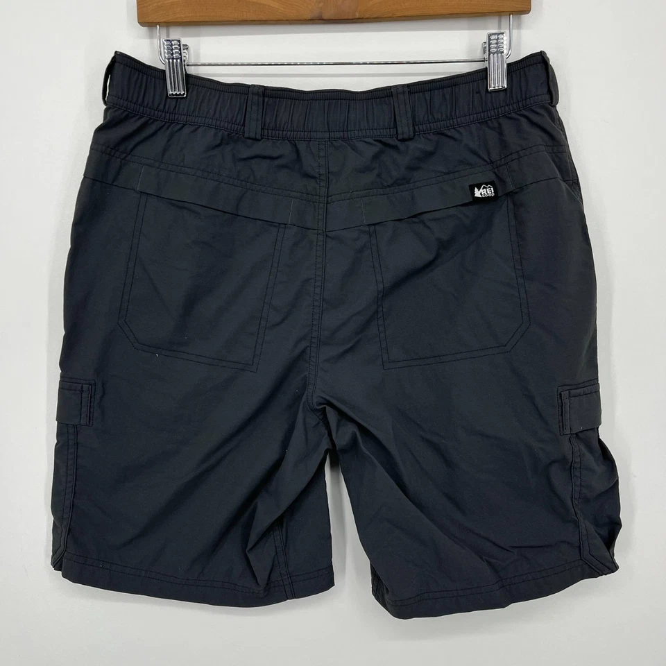 Шорты мужские REI размер 34 серые карманы для походов на открытом воздухе логотип - Изображение 4 из 4