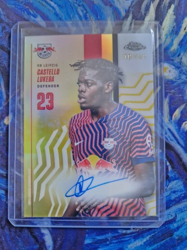 2024 Topps Chrome Leipzig Castello Lukeba On Card Autograph Numbered /20