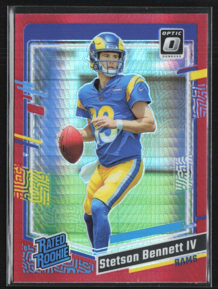 Stetson Bennett IV 2023 Donruss Optic Red Hyper RC #267 Los Angeles Rams