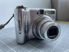 Canon Powershot A570IS Compact Digital Camera, Tested, charger, case, SD card