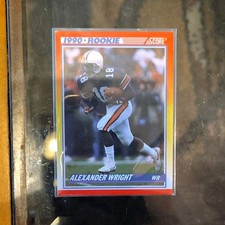 1990 Score Rookie Card #621 Alexander Wright Auburn Tigers NCAA Football. rookie card picture