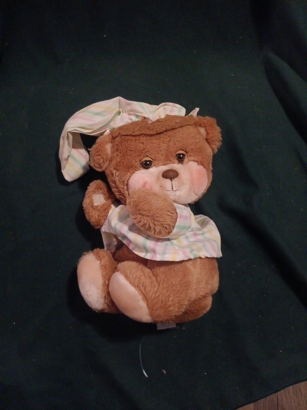 Sleepy Time Bear Vintage 1985 Fisher Price 13 In "Teddy Beddy Bear"