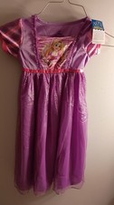 Disney Rapunzel Purple Short Sleeve Flame Resistant Girls' Nightgown 2T