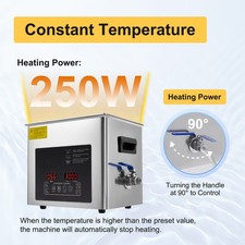 10L Ultrasonic Cleaner Dental Lab Instruments Cleaning Machine with Heater Timer