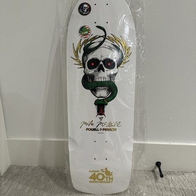 Powell Peralta Mike McGill 40th Anniversary McTwist Skateboard Deck White/Gold