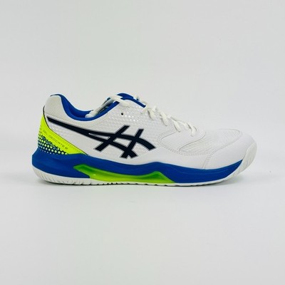 Asics Gel-Dedicate 8 Pickleball 'White Black Blue' 1041A409-103 size 11.5 READ