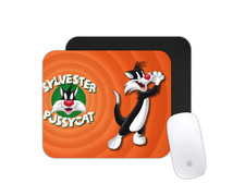 Black and White Cartoon Cat Desk Mat Non-Slip Gaming Mouse Pad