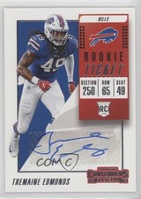 2018 Contenders Rookie Ticket/Rookie Ticket Variation Tremaine Edmunds Auto n1u
