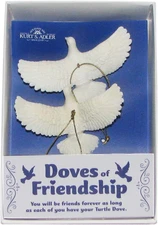 Turtle Dove Ornaments (Gift Boxed) - Set of 2 / Durable Resin Doves/ One for ...