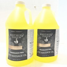 Soothing Touch Ayurveda Fragrance Free Lite Massage Oil 64 Oz Two Pack