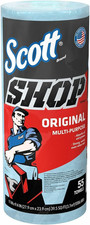 Scott Original Shop Towels - Fresh - 10.40" X 11" - 55 Sheets/Roll - Blue - Abso