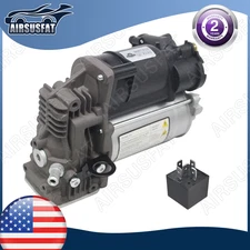 Air Suspension Compressor Pump + Relay For Mercedes W166 ML GL Class X166