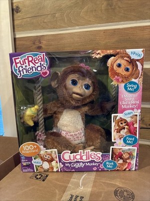 NIB FurReal Friends Cuddles My Giggly Monkey Interactive Pet Plush Stuffed Toy