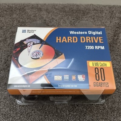 Western Digital Hard Drive WD800JBRTL 7200 RPM 8 MB Cache 80 Gigabytes- NEW NIP