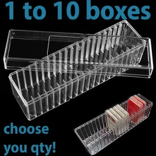 Transparent PC Coin Storage Box Case 20 Slab Coin Holder for PCGS NGC PCCB PMGab