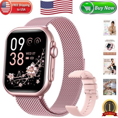 Versatile Smart Watch for Women: Elegant Design, Fitness Tracker & Notifications
