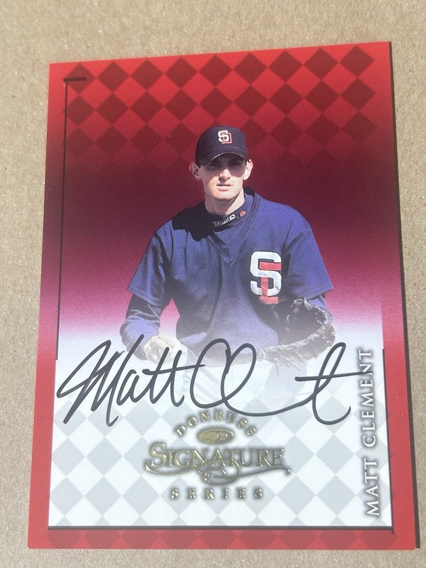 Matt Clement 1998 Donruss Signature Autograph Card #-1400