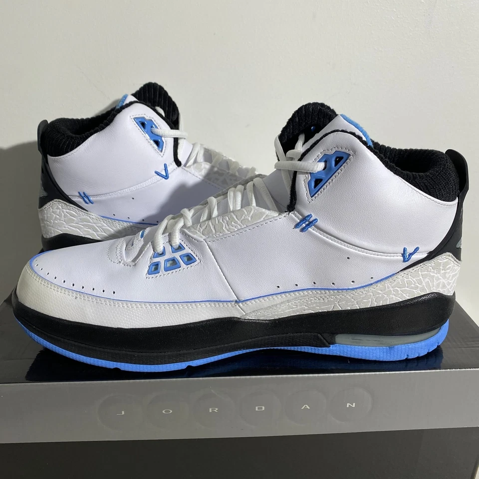 Size 12.5 - Air Jordan 2.5 Team Black University Blue Mens 331987-106 Ship Fast - Image 3 of 4