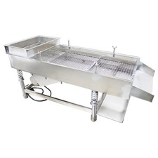 Single Layer 11mm Square Hole Linear Vibrating Screen Stainless Steel JG30-75