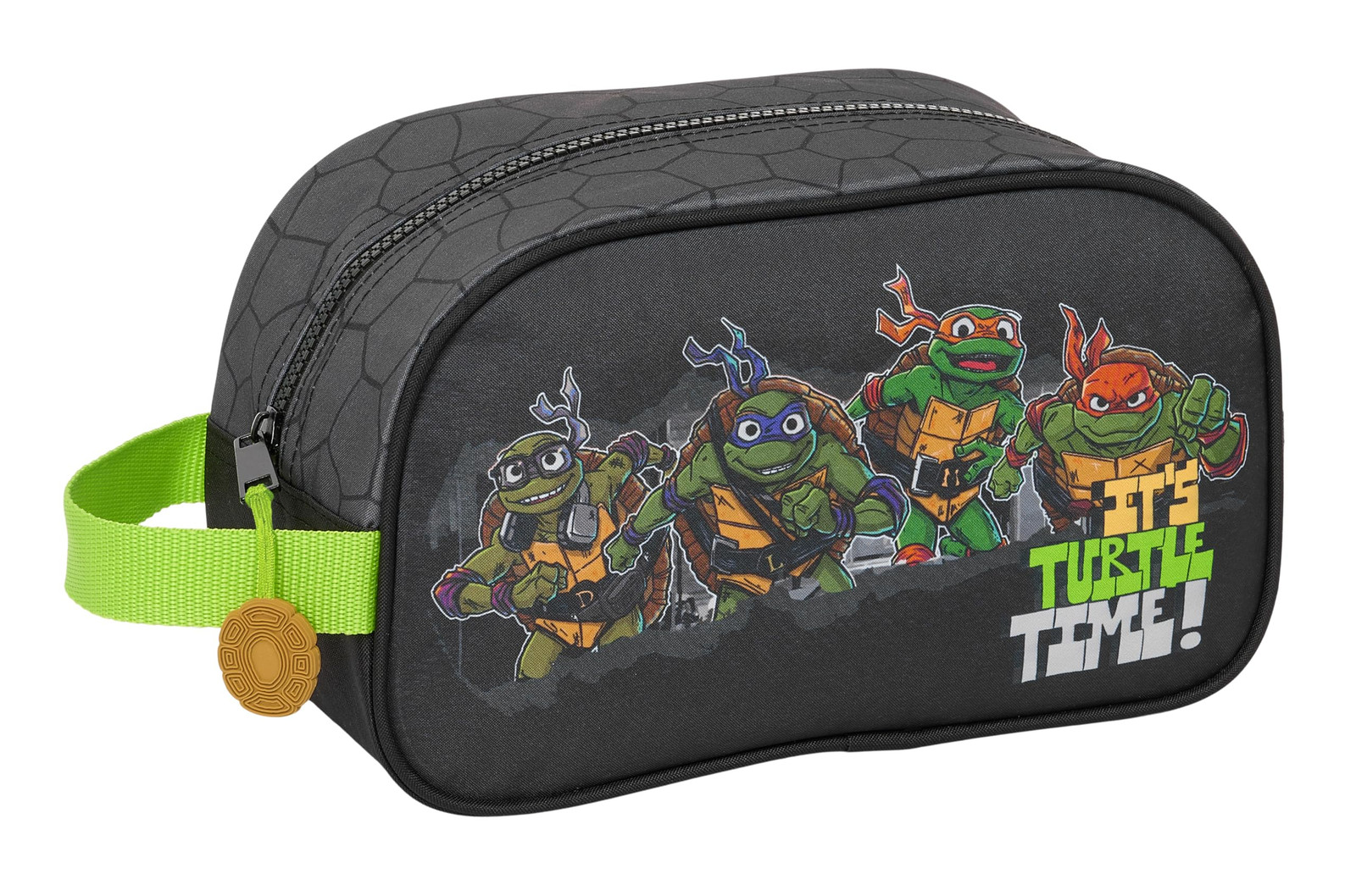 Safta Teenage Turtles – Medium Children's School Toiletry Bag with Handle, Child