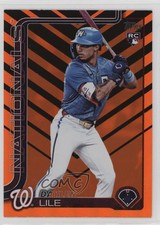 2025 Topps Update Holiday Orange & Black Foil Daylen Lile #US172 1dt9