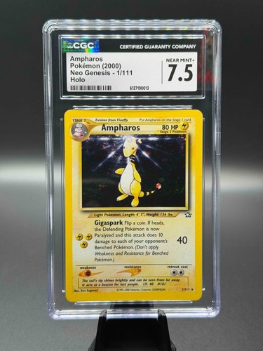 Ampharos (Unlimited) graded CGC 7.5 for sale on eBay