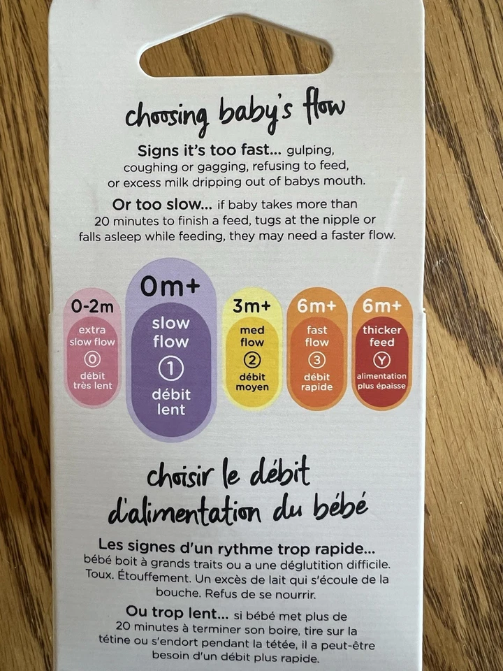 Nueva caja 2pk Tommee Tippee Closer to Nature pezones de flujo lento - 0m+ Foto 2 de 3