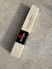 Unused Vintage Knirps Telescoping Umbrella, with tags And Box Red NOS